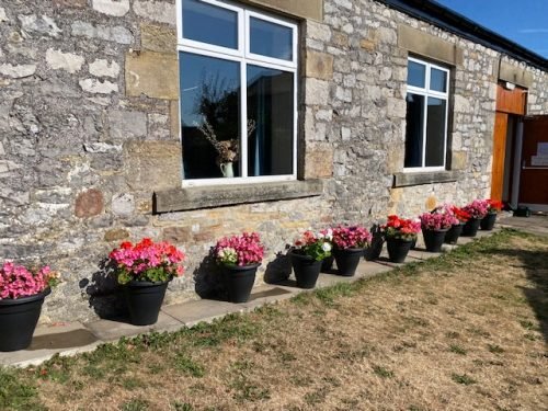 Outside planters